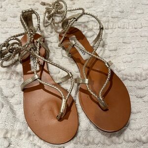 Steve Madden Metallic Strappy Sandals